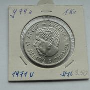 1971 Sweden - 2 Kronor - Gustaf VI Adolf