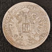 AUSTRIAN EMPIRE- 10 KREUZERS 1870. SREBRO