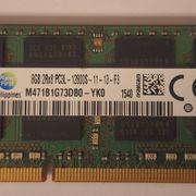 RAM Samsung 1x 8GB DDR3-1600 SODIMM PC3L-12800S Dual Rank x8 Module