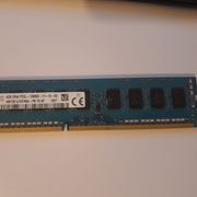 RAM SK Hynix 1x 4GB DDR3-1600 ECC UDIMM PC3L-12800E Dual Rank x8 Module
