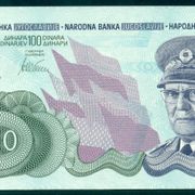 100 dinara 1980 - Tito - Neizdata- UNC