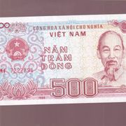 VIETNAM 500 ĐONG 1988  UNC