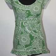 Majica zelene boje/bijeli print, vel. S/M