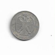 50 dinara 1938 srebro 14,98 grama